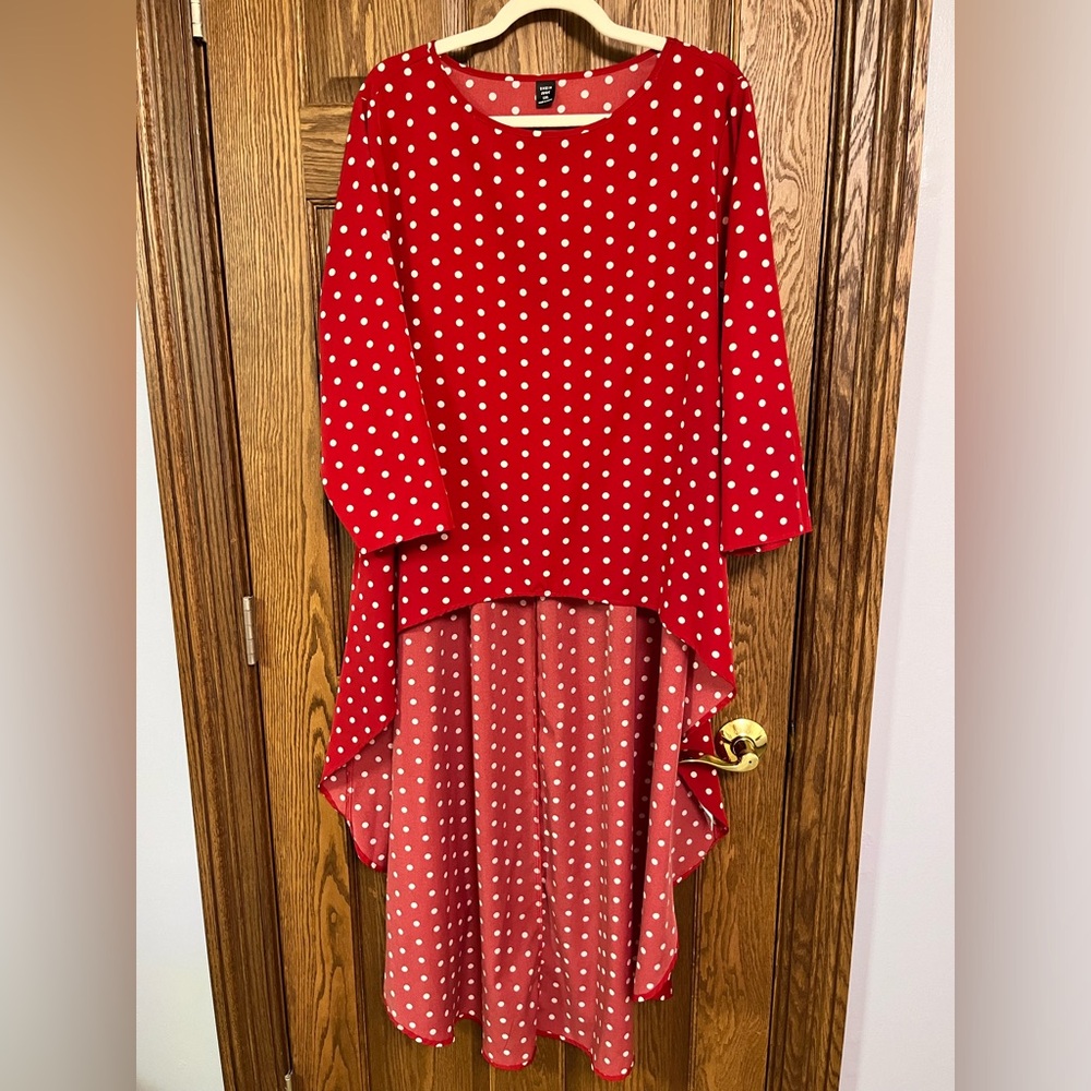 Red Polka Dot tunic